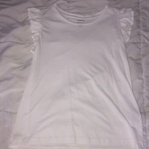 Banana Republic white short sleeve top.